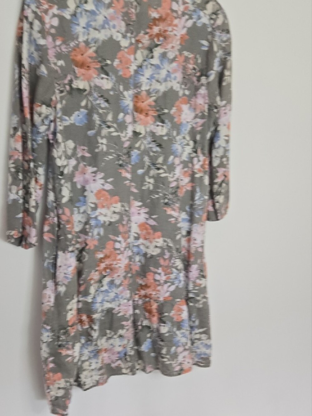 J. Jill Love 100% Linen Floral dress w/ pockets Feminine Coastal Size Large - Picture 7 of 7